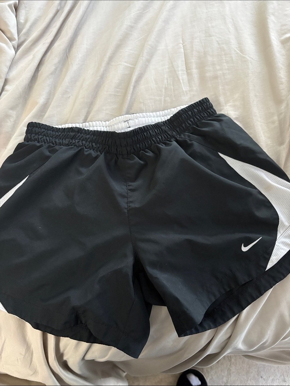 Nike Black and White Women's Athletic Shorts